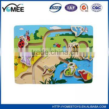 Unique Design Children Wooden Happy Housing Puzzle Game Toy photo-2
