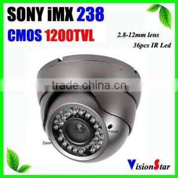 High Performance 1200TVL Sony IMX238 Color Video Camera CCD OSD Menu 2.8-12mm Zoom Lens Security Dome CCTV Camera photo-3