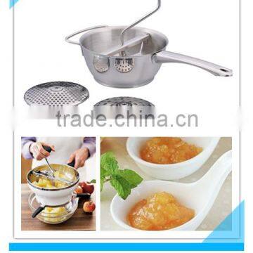 Stainless steel potato and baby food mill
