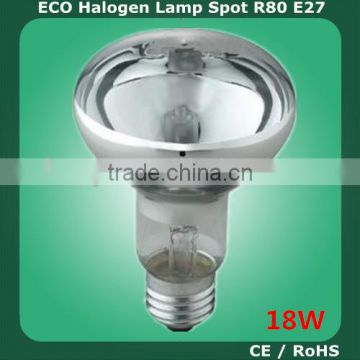 R80 E27 220-240V 18W reflector bulb halogen lamp