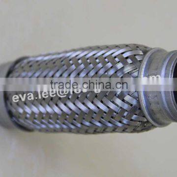 Knitted braid exhaust flexible pipe for automotive exhaust system