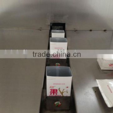 semi automatic 250ml carton box /paper box filling packing sealing machine for juice