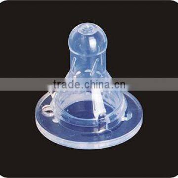 Soft and food grade silicone baby nipple for bibi