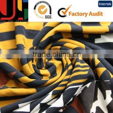 Abstract design Polyester DTY Yarn Fabric For Apparel