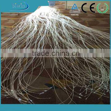 Multi Strands Lighting PMMA Sparkle Optical Fiber With Transparent PVC Jacket