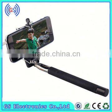 Hot New Products For 2015 Cable Take Pole Selfie Stick Mobile Phone Accessories Factory In China