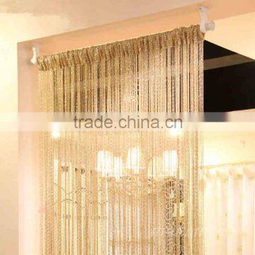 China supplier string curtain,aluminium rod gold chain link curtain