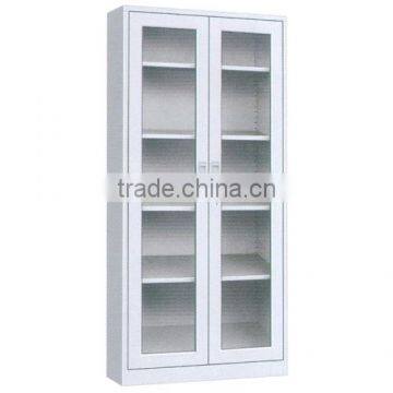 High gloss glass door file display decorative cabinets high end office steel furniture