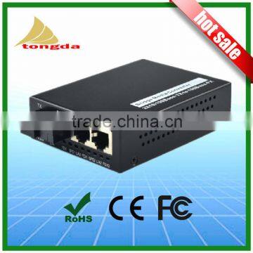 20KM 1 Fiber to 2 UTP Unmanaged 10/100Mbps Megabit Ethernet Fiber Switch