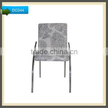 Fabric surface china cheap upholstered fabric covered dining chair