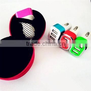 Promotion Gift Cheapest 3port Usb Car Charger With CE ROHS Approved Car Charger for Samsung Iphone photo-5