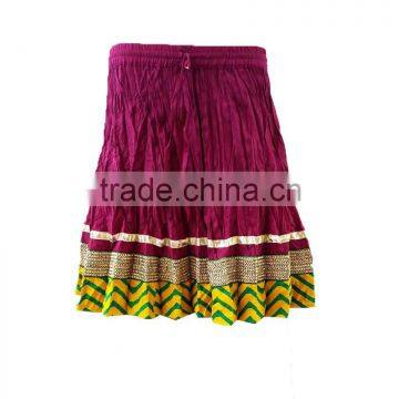 summer wear beach party skirt / knee length short skirts for preety lady