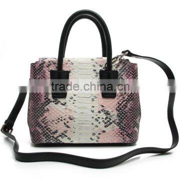 CSS1526-001 2016 New Product Lady Bags Wayuu Mochila Bag Colorful Snake Leather Bag Fashion Handbag Wholesale Ladies Handbag OEM