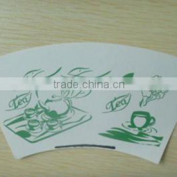 Customized logo paper cup fan