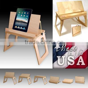 2015 new design bamboo adjusted laptop table wood fold computer desk hot sale bamboo bed table wholesale                        
                                                                Most Popular