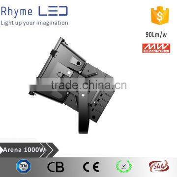 Special heat dissipation design outdoor 1000 watt led flood light with meanwell driver