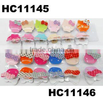 assorted baby kids mini colored animal hair claw clip