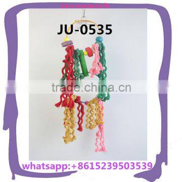 color rope ring macaw parrot grinding teech toy