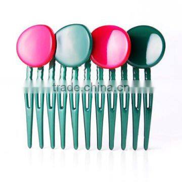 Fashion cellulose acetate coin hair accessory of hair combs