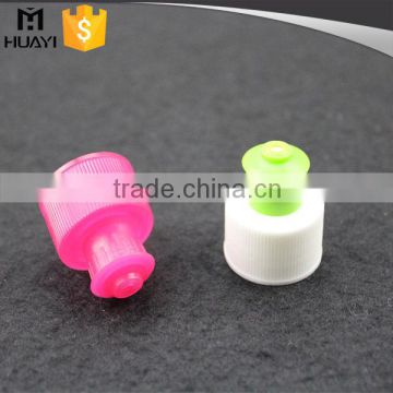 28mm plastic shampoo push pull bottle cap