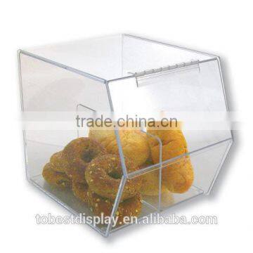 elegant clear custom acrylic cake boxes,acrylic bread box,acrylic food display cases with lid