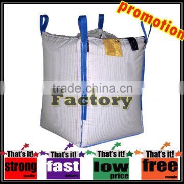 100% pp woven recycled FIBC conductive big bulk bag, conductive super sacks