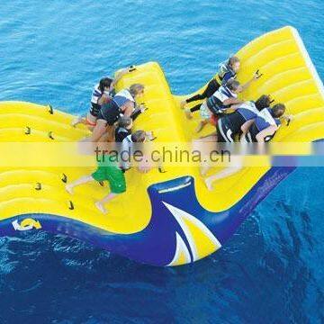 2016 Factory price 0.9mm PVC inflatable water seesaw for adults water park games