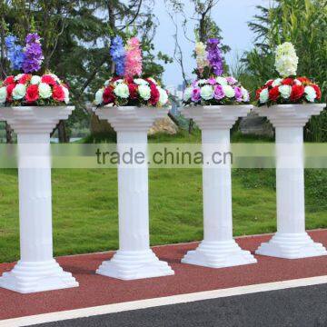 Plastic wedding pillar stage decoration decorative flower tall vase