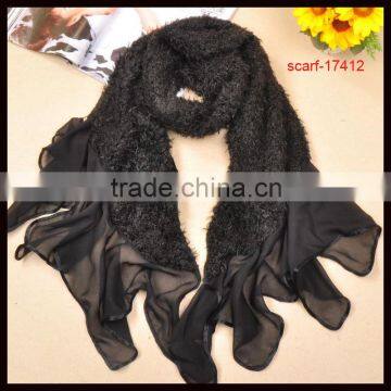 fashion fur pashmina personalized scarf
