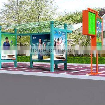 Bus stop advertising