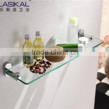 1205 304 stainless steel Bathroom accessories single glass shelf