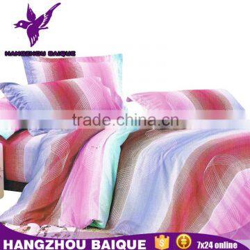 Home Textile Stripes Design Colorful Pure Polyester Bedding                        
                                                Quality Choice