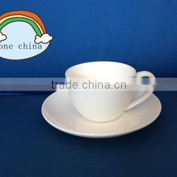 140cc ceramic coffee Bone China Cup with Saucer Set clean color