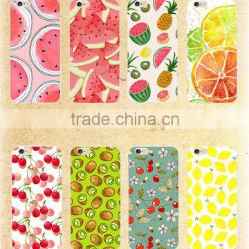 Wholesale fruit cell phone case cover ,TPU full printing phone case for iphone6