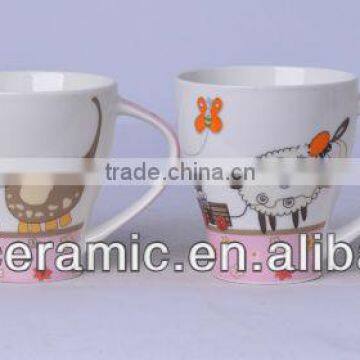 printing 8oz belly shaped cup flared mug