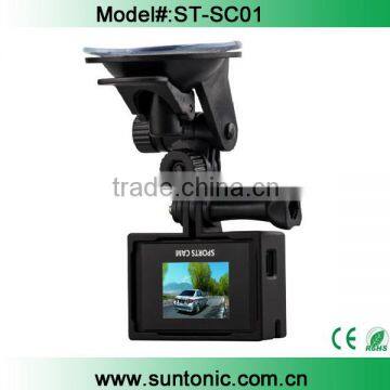 1080P H.264 WIFI Sports Camera/Car Recorder with 1.5Inch LCD Display 8.0MP 170 Degree Wide Angle