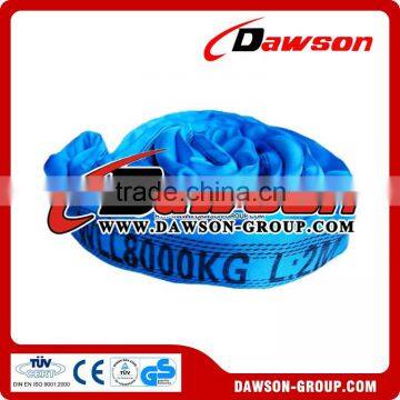 Blue Polyester Round Lifting 8T Sling with EN1492-2
