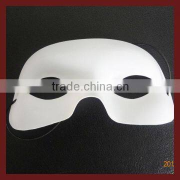 half face mask,PVC/PS plastic mask,vacuum formed white plastic party mask