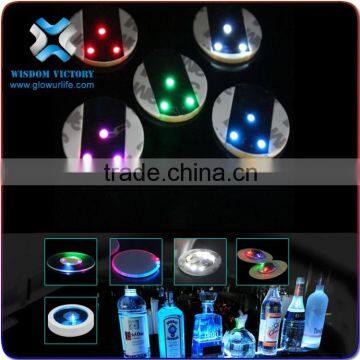 christmas Indian Wedding Favors Wholesale Battery Operated Hot sale Items Glow In The Dark Logo CustomPromotion Pvc Cup Coaster