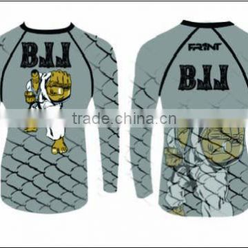 men new design sublimated frint brand rash guard