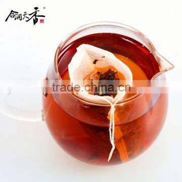 flower flavor teabags with dried sweet rose and yunnan black tea