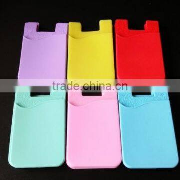 silicone wallet for mobile device