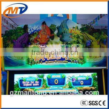 2016 Crazy Crocodile Kids Hit Game Machine / Coin Operated Game Machine Simulator With Tokens for Sale