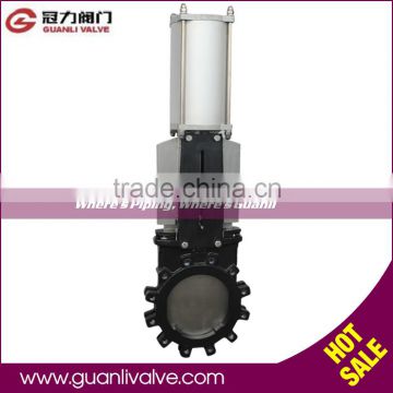 Lug Ductile iron Knife Gate Valve with Pneumatic Actuator