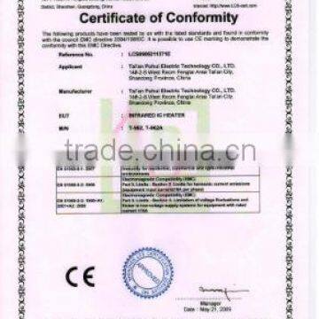 Certificate of Conformity