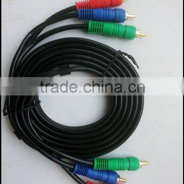 OEM wholesale 3RCA to 3RCA gold plated audio&video cable