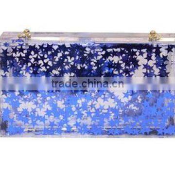 Acrylic clutch bag ladies bridal clutch bags handle clutch purse bag