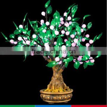 artificial bonsai pearl tree light,bonsai fruit lights,bonsai cherry lighting
