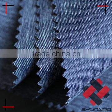 two tone nylon poly mixed taslan imitated denim fabric