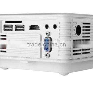SD50 1000 Lumens Minie Portable LED Home Theater Projector With USB, SD, HDMI, AV, VGA Input Interface